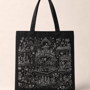 La Fête Sauvage Black  Xochimilco Tote Bag
