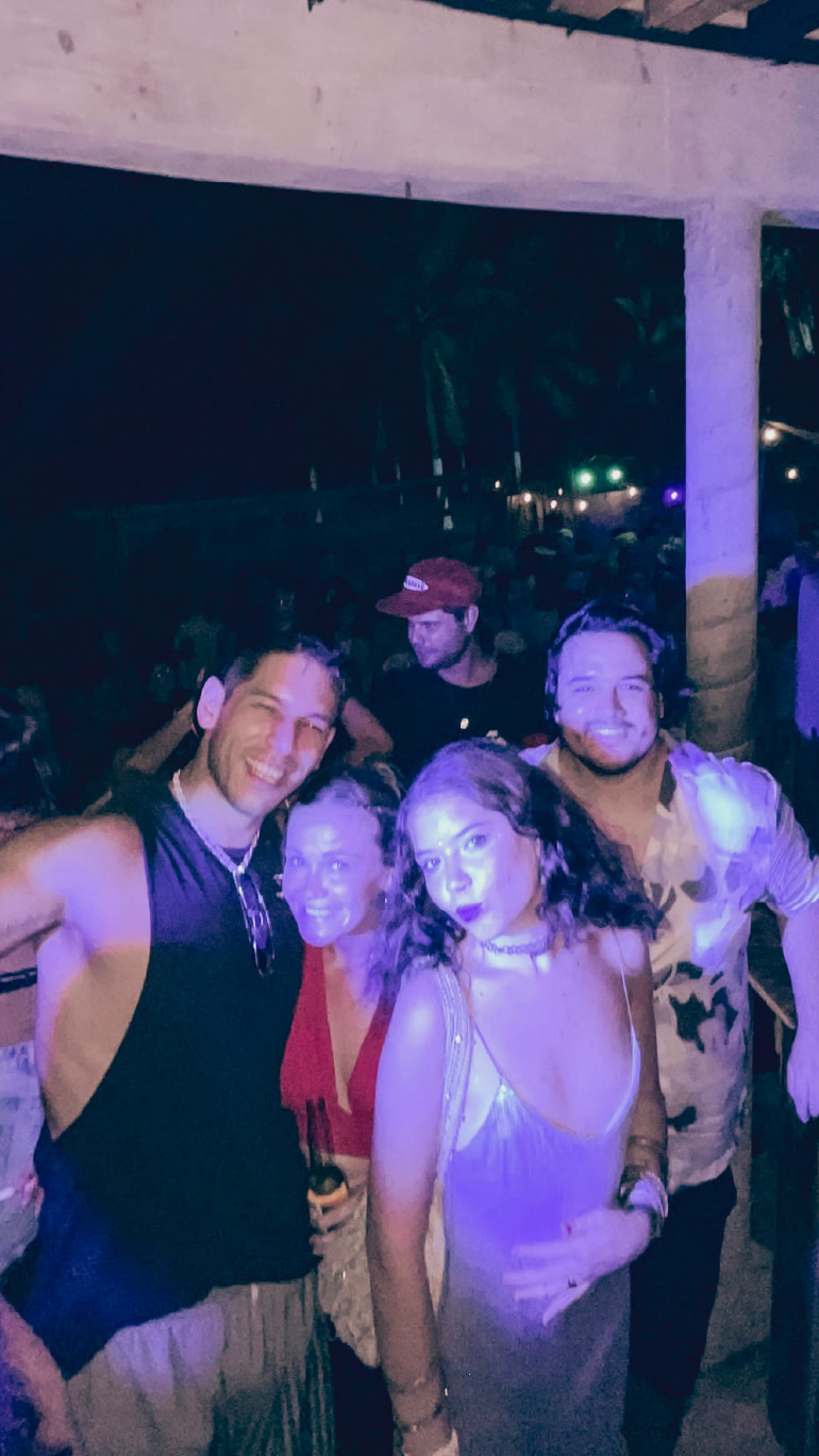 DJ playing house music at Sunset Music Sessions, Punta Vida