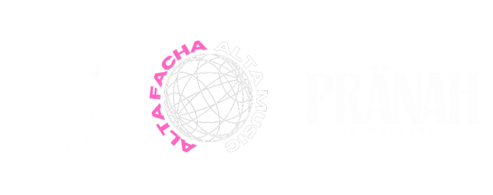 Logos of La Fête Sauvage, Alta Facha and PRANÄH