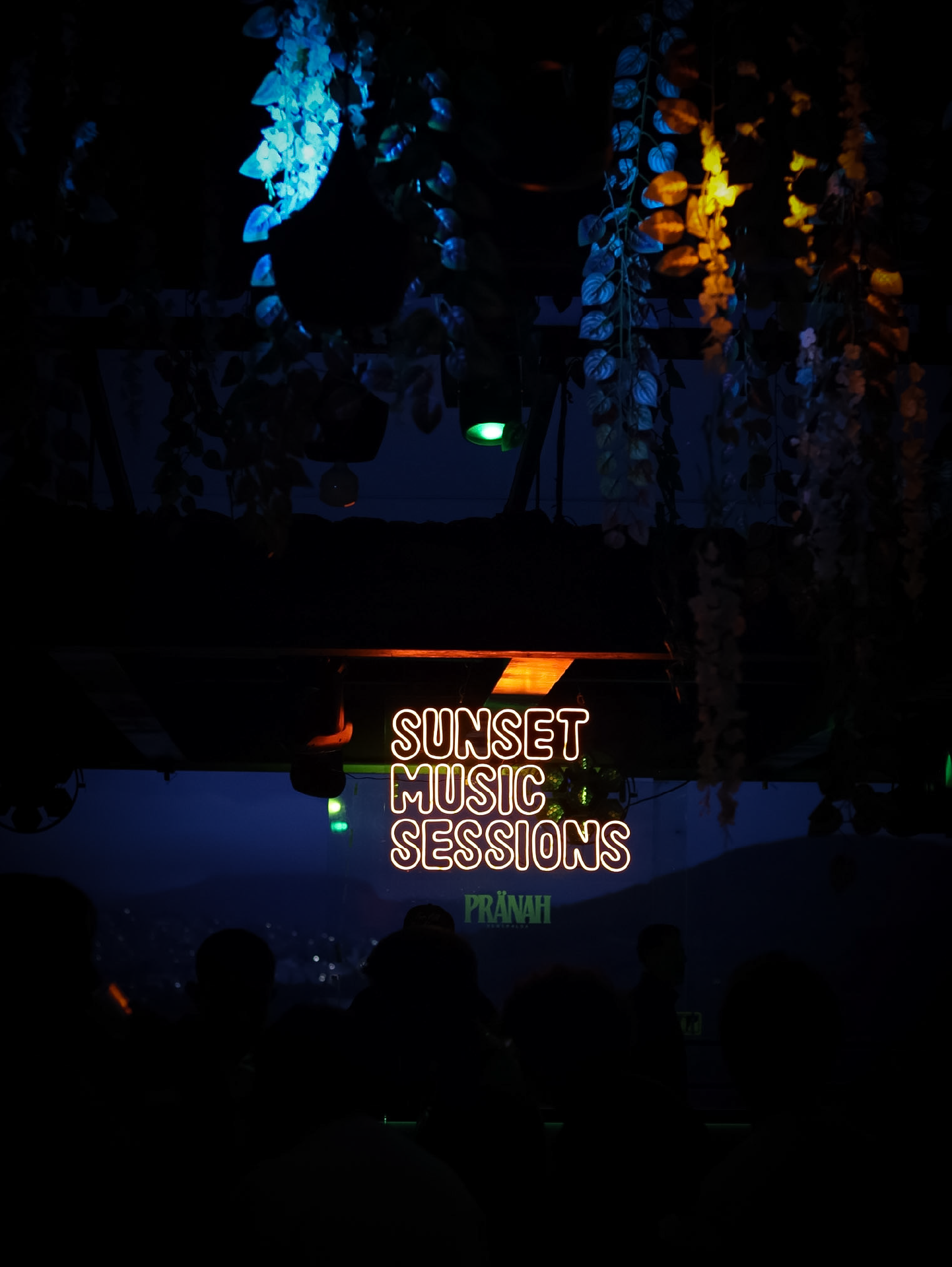People dancing at Sunset Music Sessions in Zona Esmeralda, Estado de México.